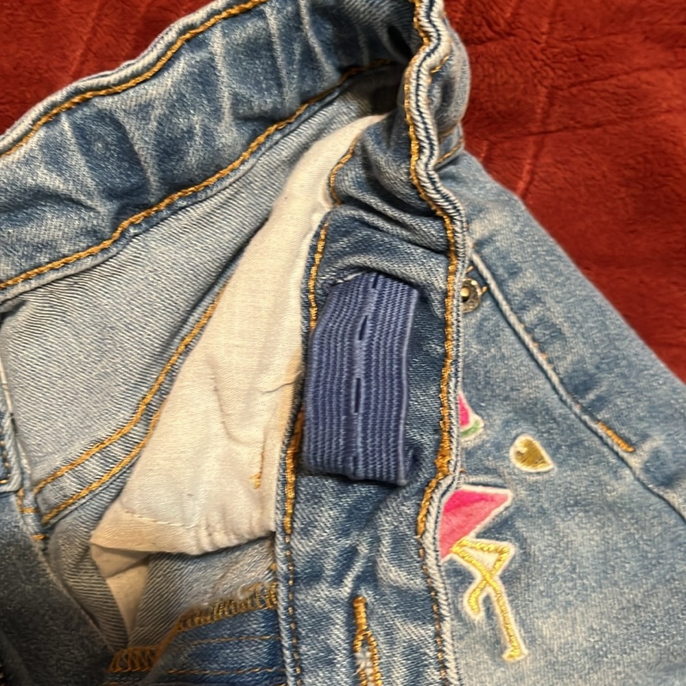 Girls Jean adjustable waistband shorts - Picture 4 of 5